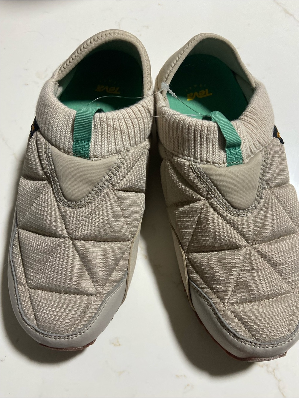 TEVA Beige Quilted REEMBER Slip-On Shoes *DISPLAY ITEM